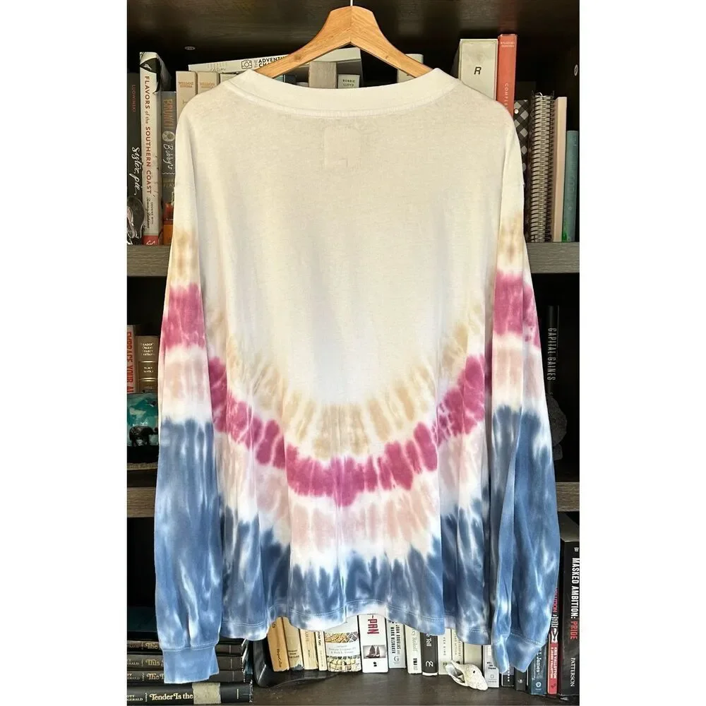 NWT Chaser x Revolve Abbey Long Sleeve Tie Dye Tee Size Small - Picture 2 of 5
